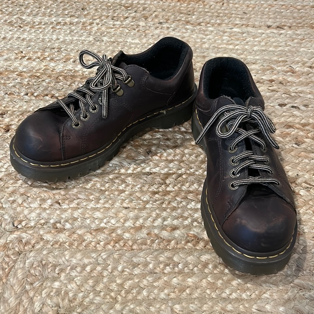 Dr. Martens 10938 Brown Leather Lace Up Oxfords US Women’s Size 10/Men’s Size 9